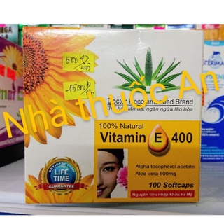 Vitamin E 400 IU hộp 100 viên