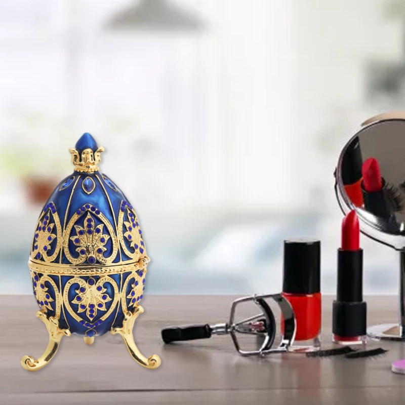 Hộp Đựng Trang Sức Hình Quả Trứng Vẽ Tay Độc Đáo