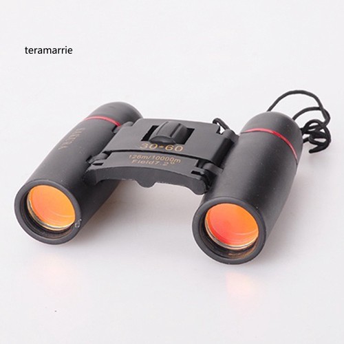 TM♥Portable 30x60 Folding Binocular Telescope Red Film Coated Light-weight Telescope