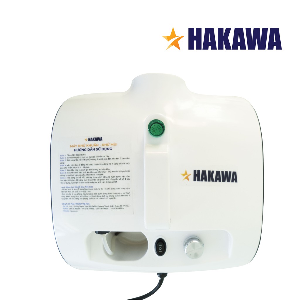 Máy khử mùi diệt khuẩn HAKAWA Nhật Bản - HK-2020KT- Phân phối chính hãng