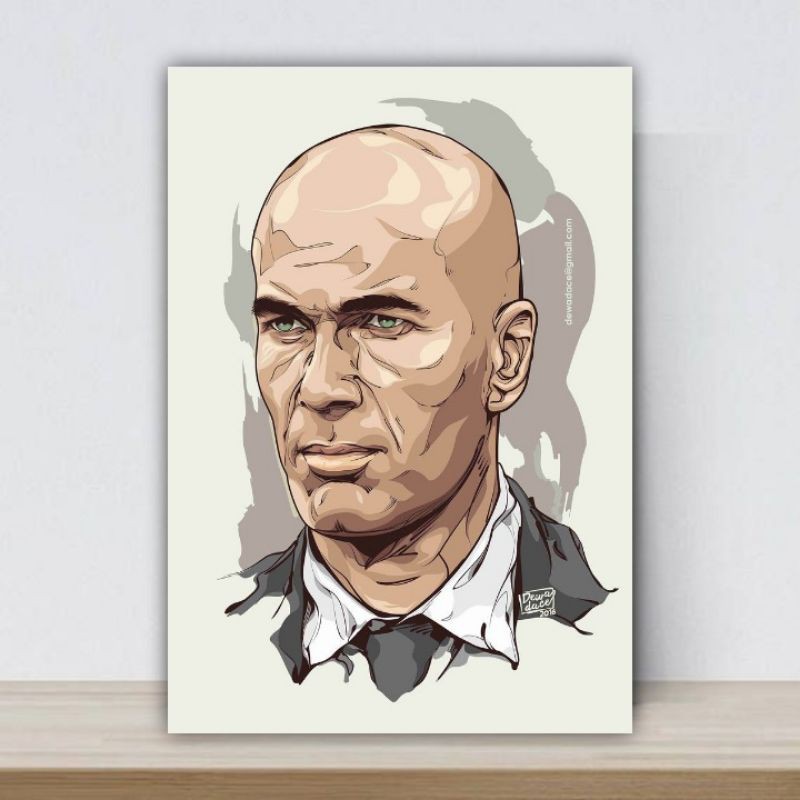 Tranh Treo Tường Zidane 02 / A3 Plus / No Không Khung