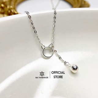 Lắc tay Bạc Handmade.Vòng tay mèo xinh bạc nguyên chất-Bạc Handmade