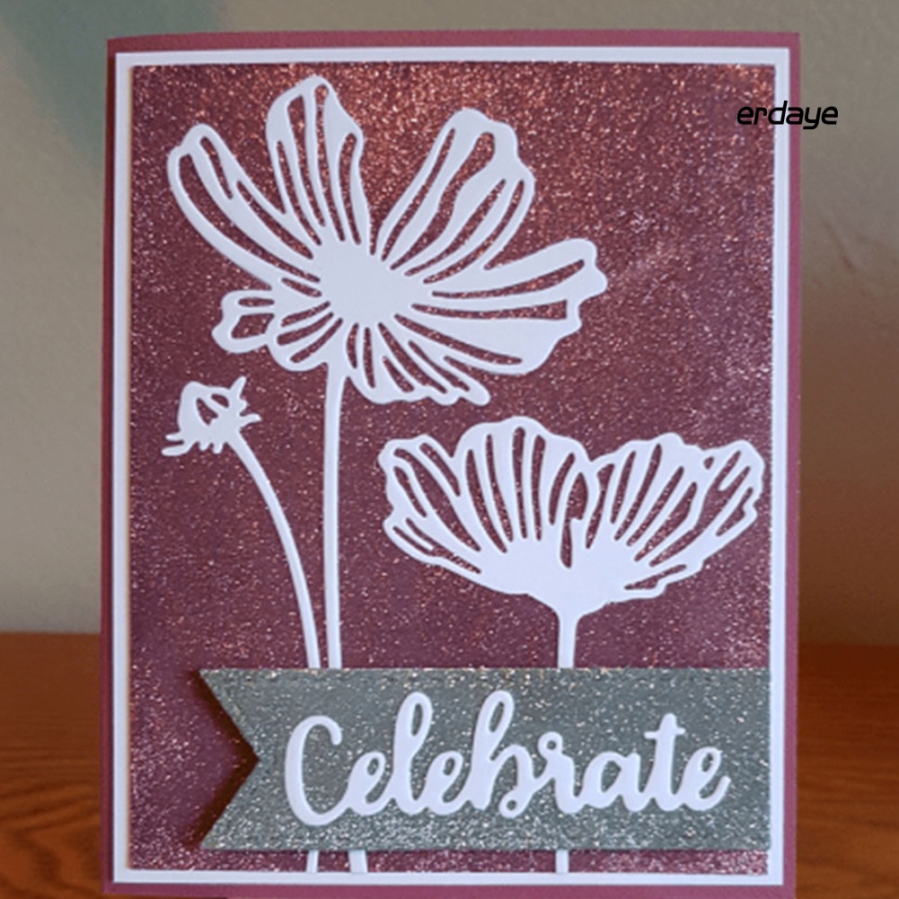 Khuôn cắt giấy làm từ kim loại hình hoa trang trí Scrapbook