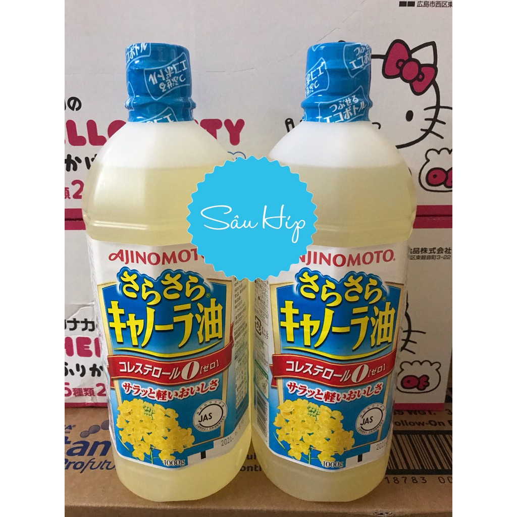 Dầu hạt cải (hoa cải) AJINOMOTO 1L Date 10.2022