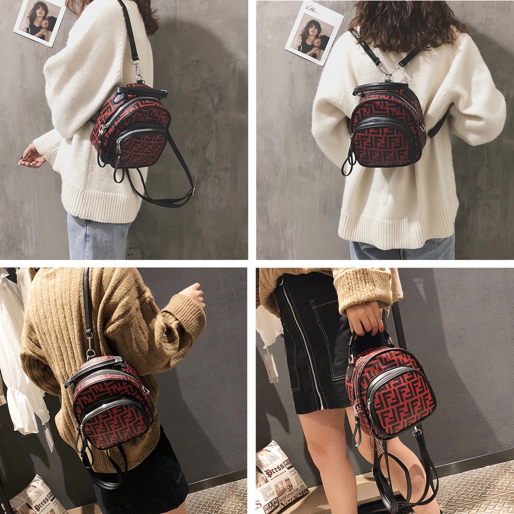 Balo Mini Cao Cấp Hoa Văn FANPINBAG Hottrend P987