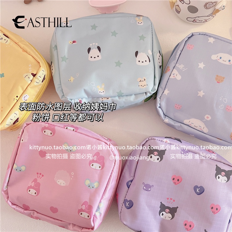 SANRIO Ví Đựng Tiền Xu/Thẻ Họa Tiết Hoạt Hình Kuromi My Melody Dễ Thương