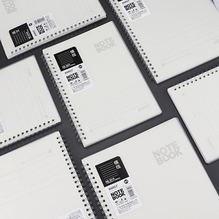 NOTEBOOK sổ lò xo A5 baoke giấy chống loá mắt đa dạng mẫu kẻ dòng dot grid line 80gsm 60 tờ 120 trang