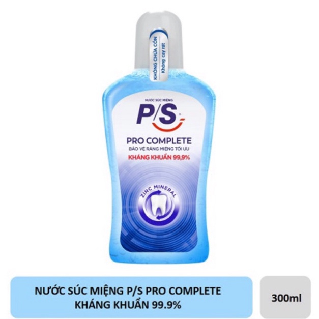 [Chính hãng] Nước súc miệng PS diệt khuẩn 300ml - Date mới