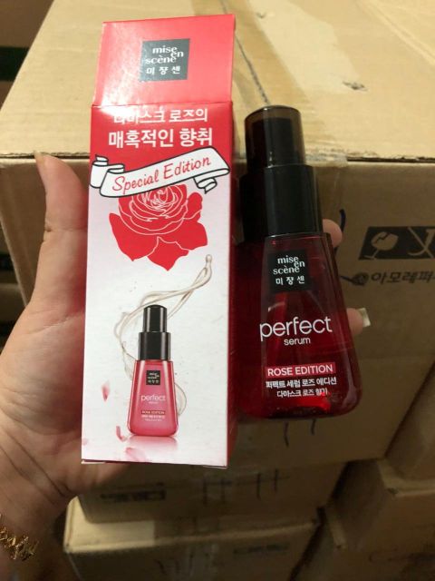 Serum- tinh chất dưỡng tóc mềm mượt Mise En Scene Perfect Serum Rose Edition 70ml chính hãng Hàn Quốc
