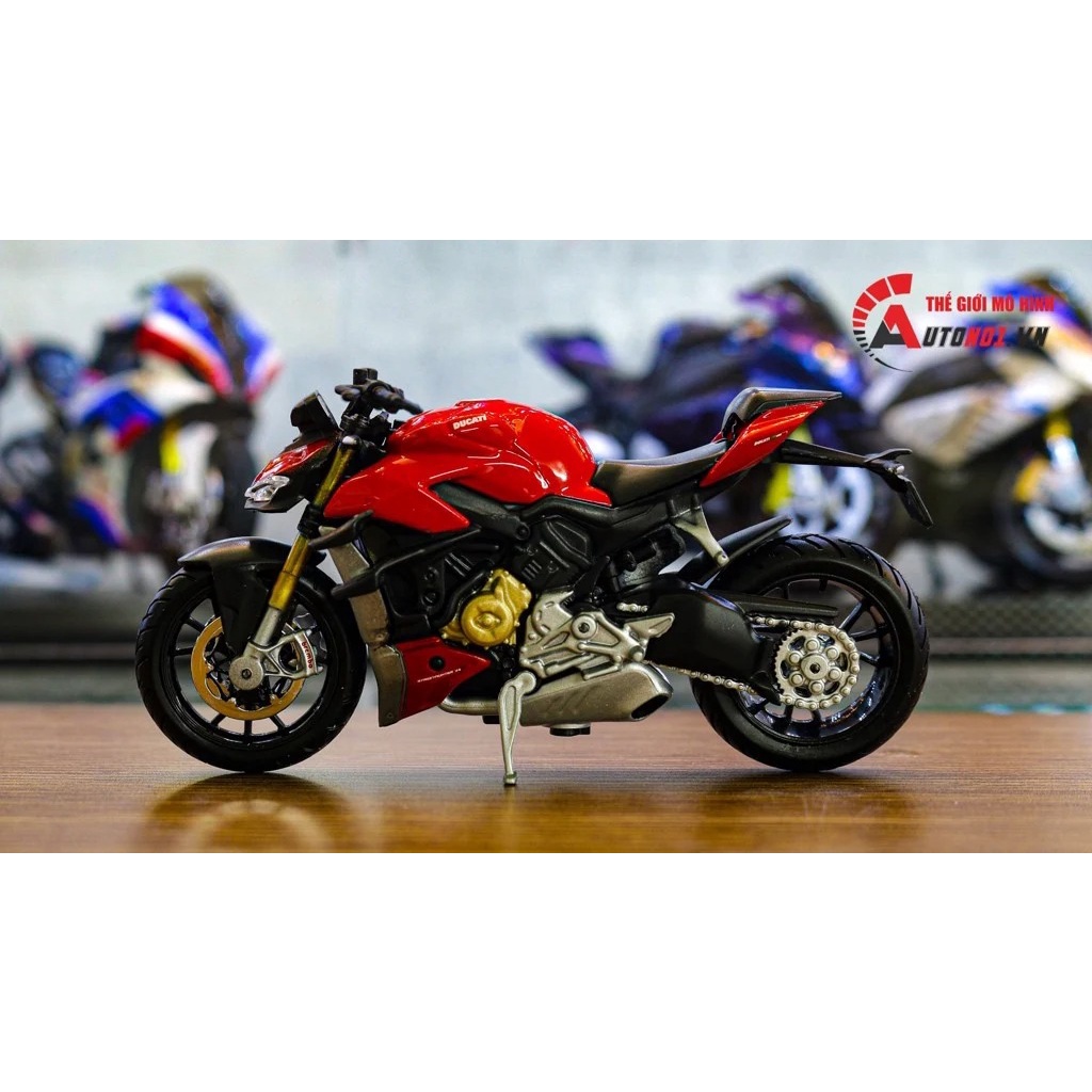 MÔ HÌNH XE DUCATI SUPER NAKED V4 S 1:18 MAISTO 7799