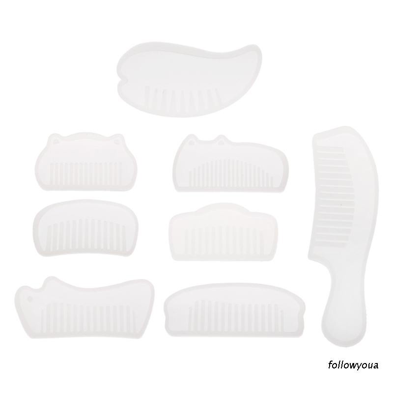 Khuôn Silicon Trong Suốt Hình Chiếc Lược 3d Dùng Làm Đồ Trang Sức Diy