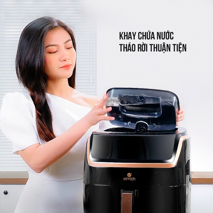 Nồi chiên không dầu hơi nước Elmich 7 LÍT AFE-3945 - Hàng chính hãng - Bảo hành 24 tháng