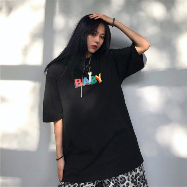 Áo thun Có sizeFull màu tay lỡ Unisex BaBy