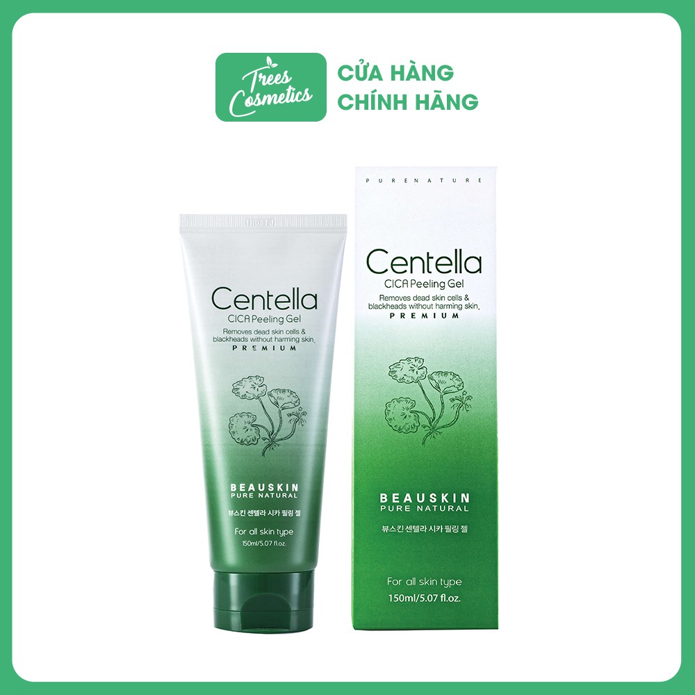 TẨY DA CHẾT CHIẾT XUẤT RAU MÁ TÁI TẠO PHỤC HỒI DA BEAUSKIN CENTELLA CICA 150ML - HÀN QUỐC CHÍNH HÃNG