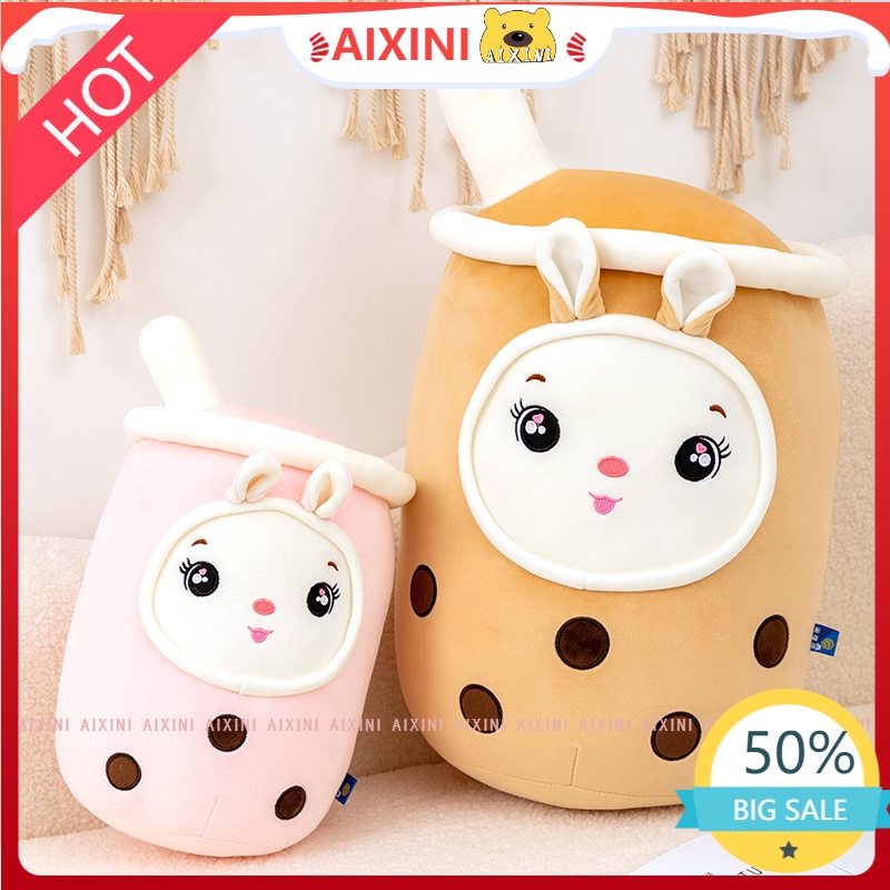 Mới!Boba Trà Sữa Plushie Đồ Chơi Nhồi Bông Mềm Mousse Trà Sữa Ôm Gối Bóng Bubo Chén Trà Đệm cho bé gái Quà tặng sinh nhật