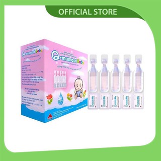 Nước muối sinh lý rửa mắt, mũi Q - Musasa Baby cho trẻ sơ sinh hộp 20 ống 1ml