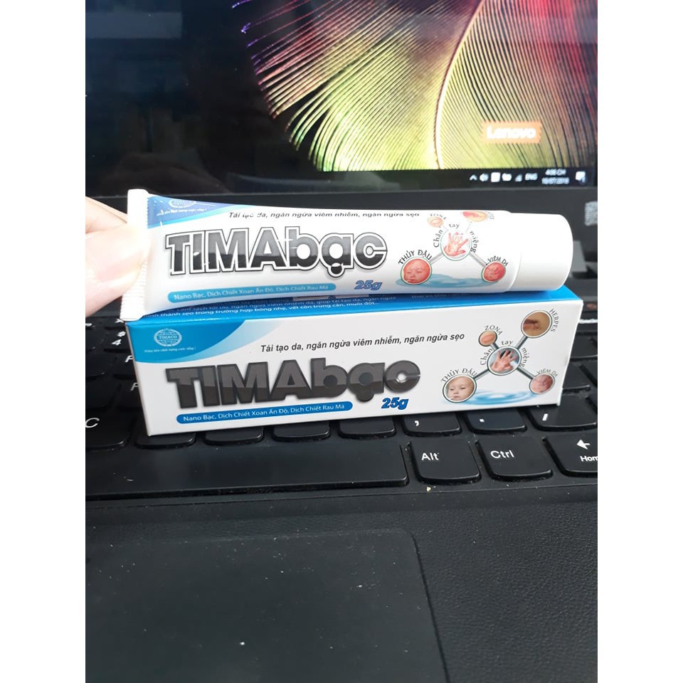 Kem su bôi da Tima Bạc giúp tái tạo da giảm viêm nhiễm mờ sẹo hàng Việt Nam tuýp 25g