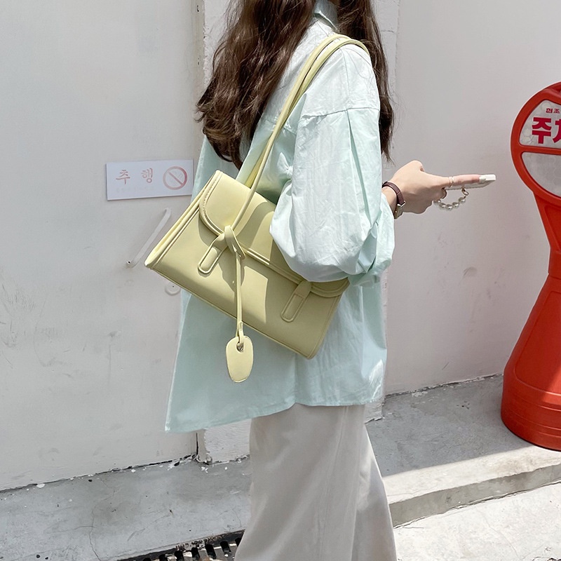 Túi xách nữ quai dài đeo kẹp nách đeo vai màu pastel trendy