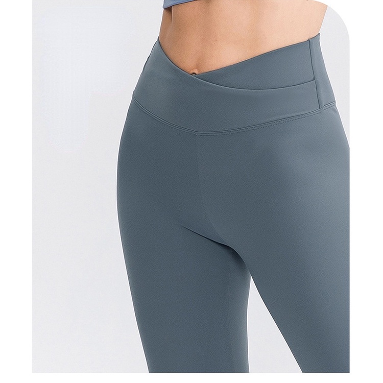 Quần Tập yoga Chéo Eo Màu Da yd 02329