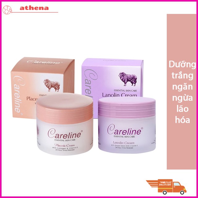 Kem Dưỡng Da Nhau Thai Cừu Careline Úc 100ml dưỡng trắng da, chống lão hóa, ngừa chảy xệ và các vết sạm hiệu quả