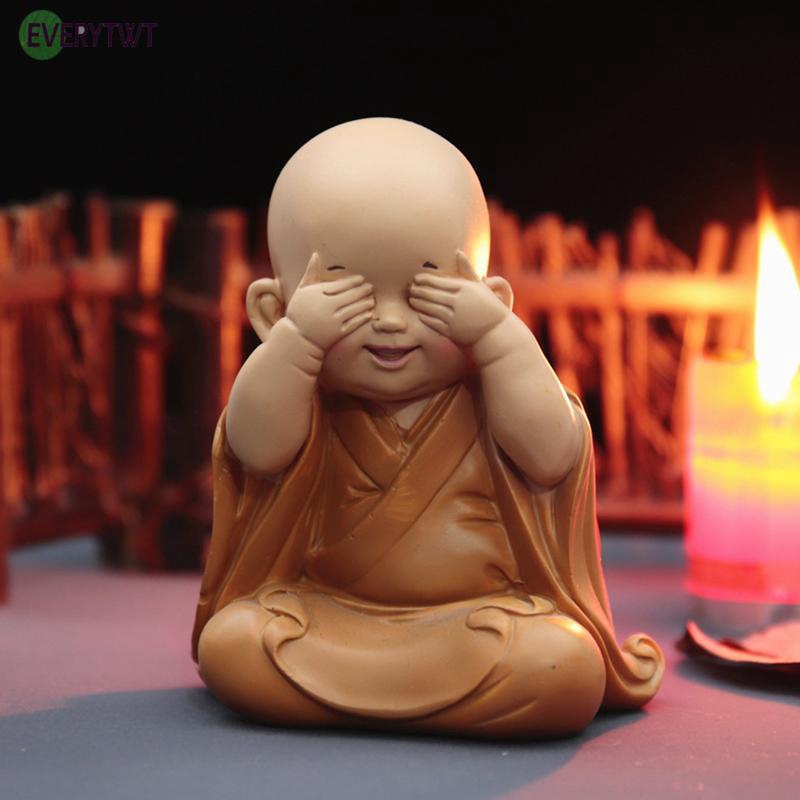 Buddha Small Monk Guanyin Home Decor Ornament Statues Ornament Sculpture Resin