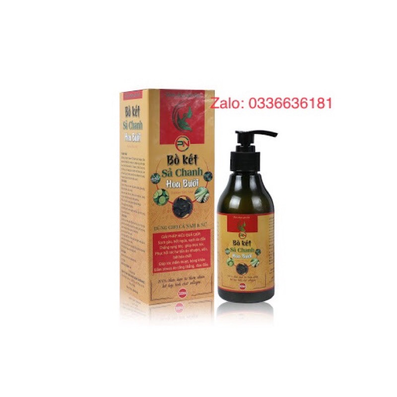 [CHÍNH HÃNG 100%] DẦU GỘI BỒ KẾT -SẢ CHANH -HOA BƯỞI