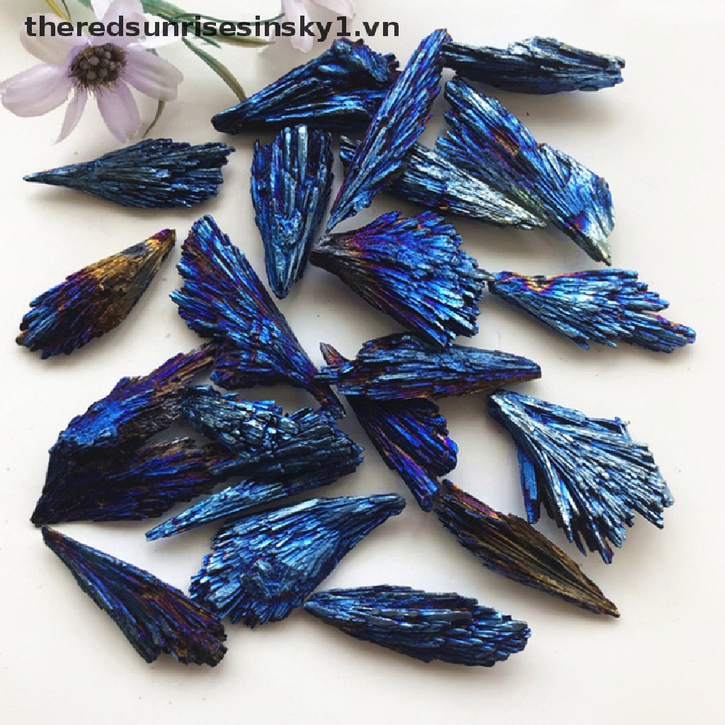 Đá pha lê Tourmaline tự nhiên màu xanh dương và đen 1.vn