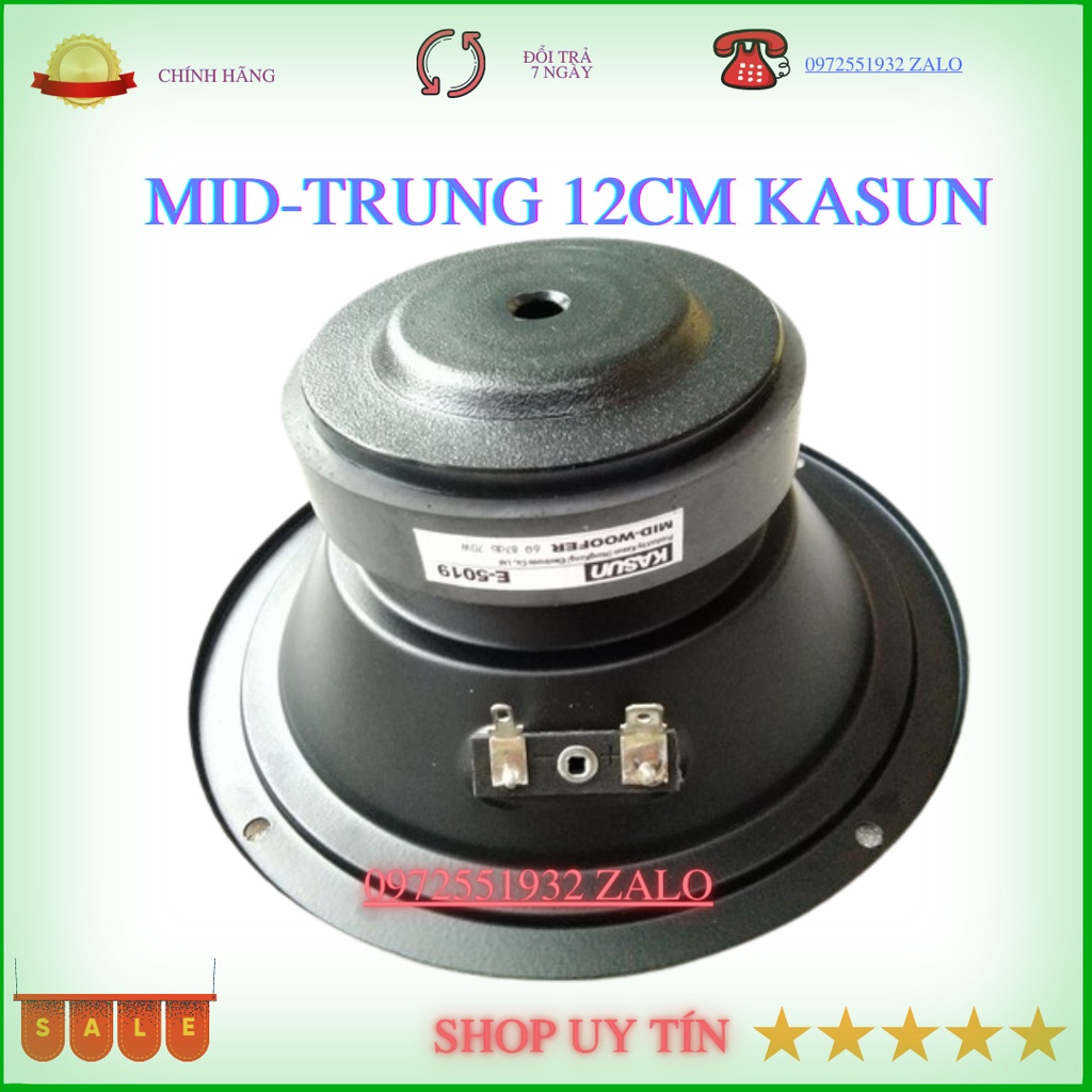 Loa trung- Loa Mid 12cm KASUN hàng nhập khẩu 80mm mặt loa 14.5cm- GIÁ 1 ĐÔI
