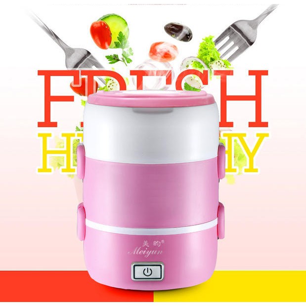 Hộp cơm cắm điện inox 3 tầng Meiyun | BigBuy360 - bigbuy360.vn