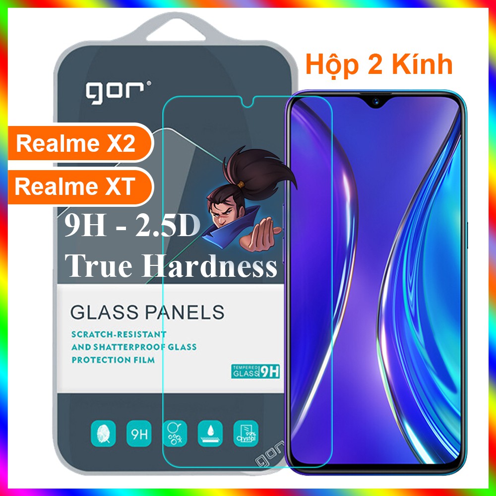 Kính Cường Lực RealMe X2 / XT Trong Suốt Chính Hãng Gor - 9H - 2.5D | BigBuy360 - bigbuy360.vn