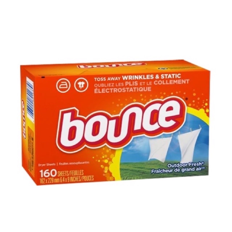 Giấy thơm quần áo Bounce Mỹ Nguyên sét 320 tờ, Chai xịt phẳng và Thơm Quần Áo