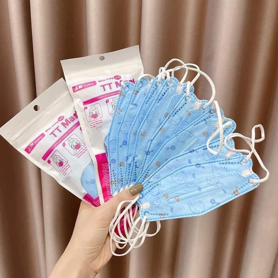 100 Chiếc Khẩu Trang Trẻ Em KF94 Kháng Khuẩn Xuất Hàn