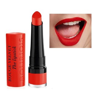 Son Lì Bourjois Rouge Velvet The Lipstick 07 Joli Carmin’ Ois màu Đỏ cam