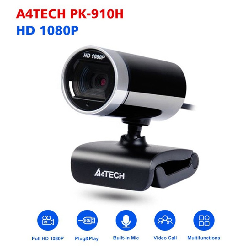 Webcam A4Tech Pk-910H H-D 1080p Tích Hợp Micro Cho Máy Tính | BigBuy360 - bigbuy360.vn