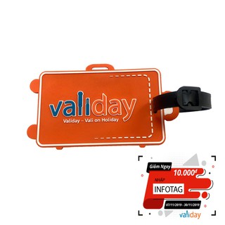 Thẻ name tag vali du lịch Validay