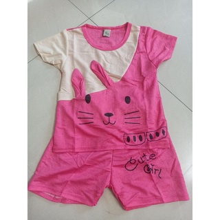 Đồ bộ bé gái cotton đũi đẹp