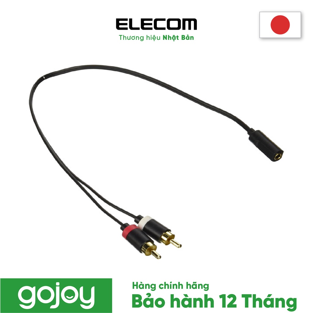 Cáp AV3.5φ-RCA X 2 0.3M ELECOM DH-MFWR03