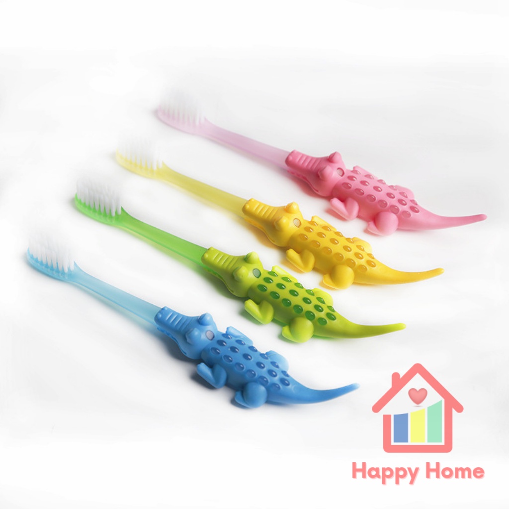 Bàn chải đánh răng cho bé lông siêu mềm, bàn chải đánh răng trẻ em Happy Home