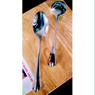 Bộ 2 muỗng inox 304 dầy ( nhỏ , trung , lớn )