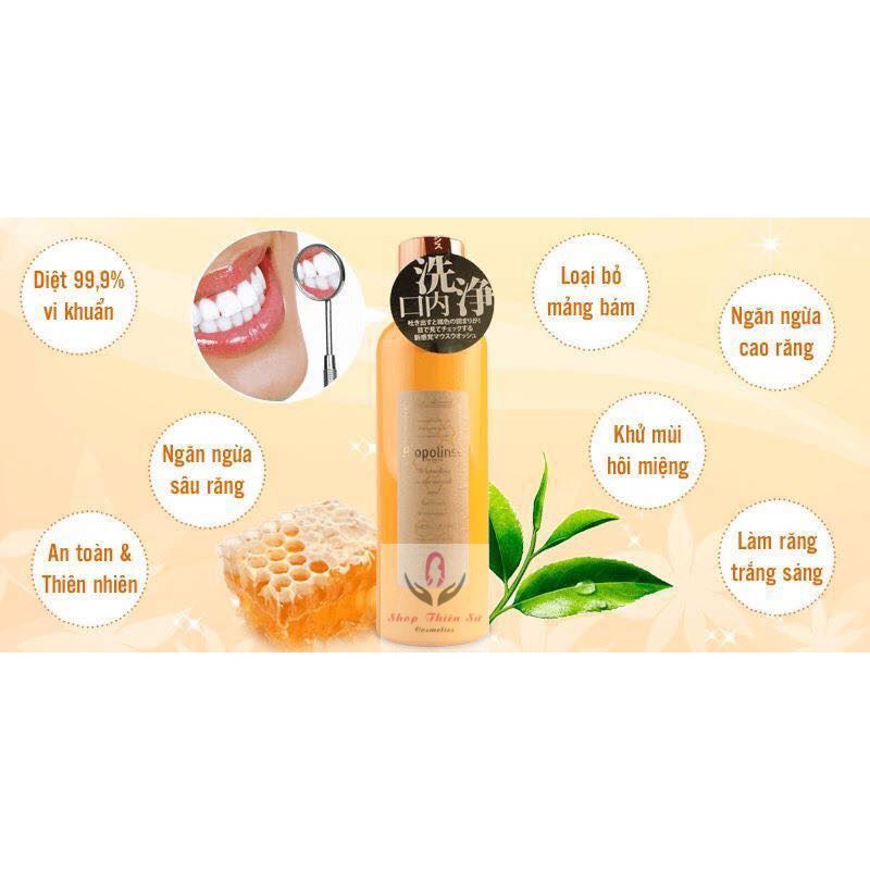 Nước súc miệng tẩy sạch cao răng Propolinse Nhật Bản 600ml - Herskin Official Store