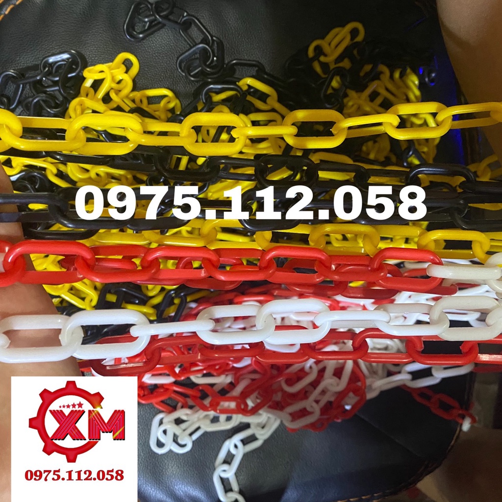 Thanh lý 1000 combo 25m dây xích nhựa vàng đen giá rẻ
