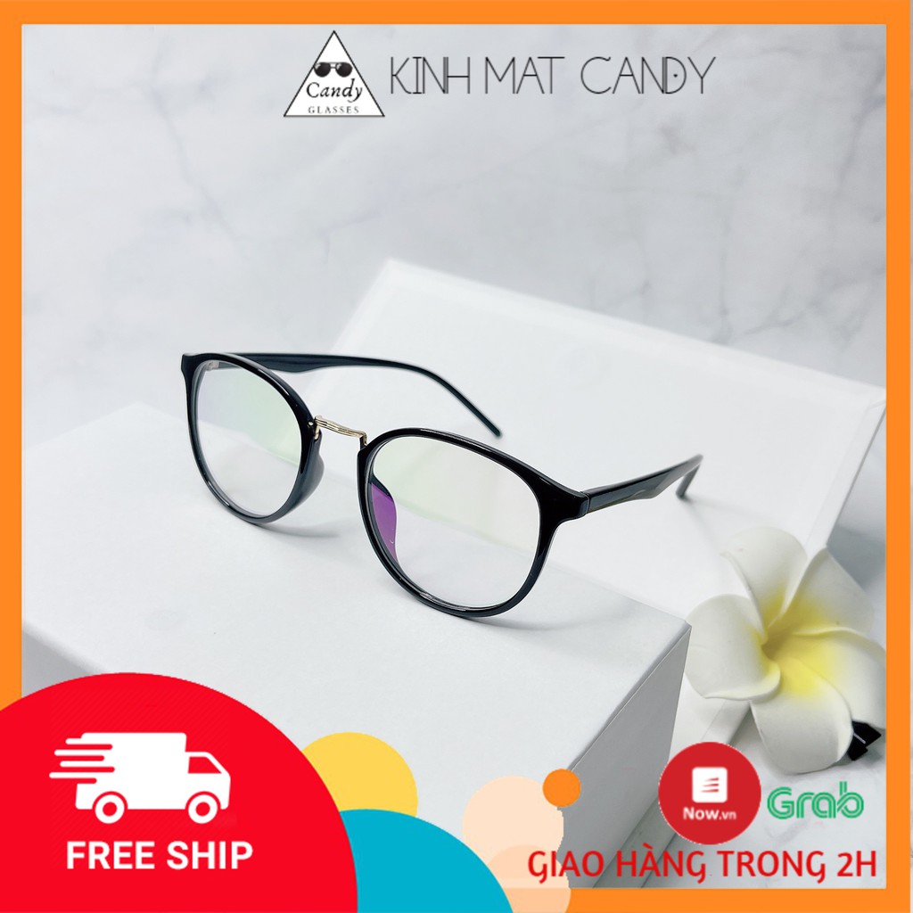 Gọng kính tròn nam nữ chất liệu nhựa dẻo 209 – Tiệm kính Candy