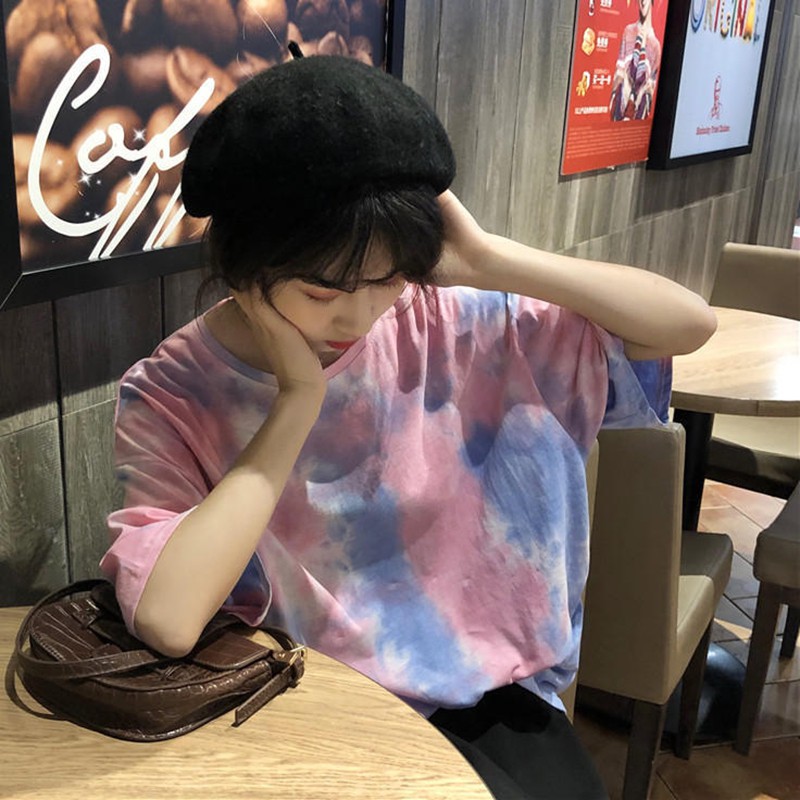 Áo thun nữ cổ tròn tay ngắn | BigBuy360 - bigbuy360.vn