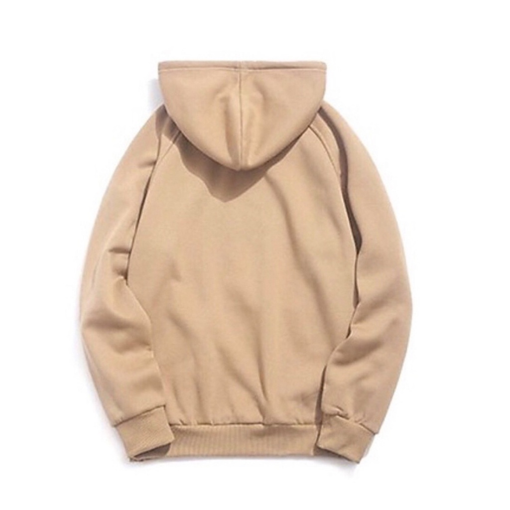 [FREESHIP_50K] Áo hoodie trơn nỉ PE Cacao giữ ấm tốt bb_hoodie