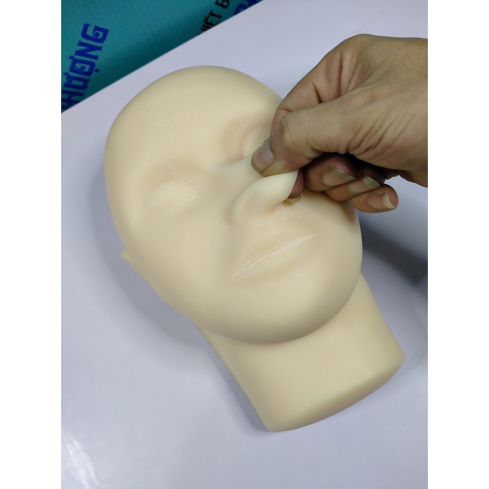 HỘP ĐẦU CANH SILICON HỌC TIÊM FILLER - Đầu MANOCANH HỌC CĂNG CHỈ CHUẨN NHƯ MẶT THẬT - Đủ Bộ Kim + Chỉ