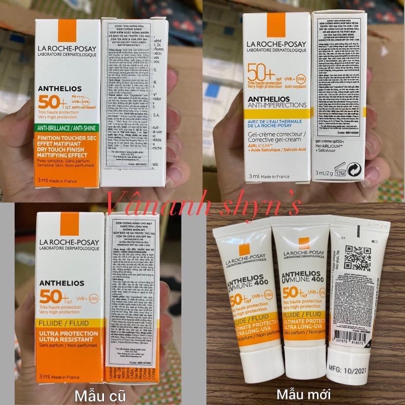 MẪU THỬ  DUO, KCN, GEL RỬA MẶT, TONER EFACLAR Laroche Posay