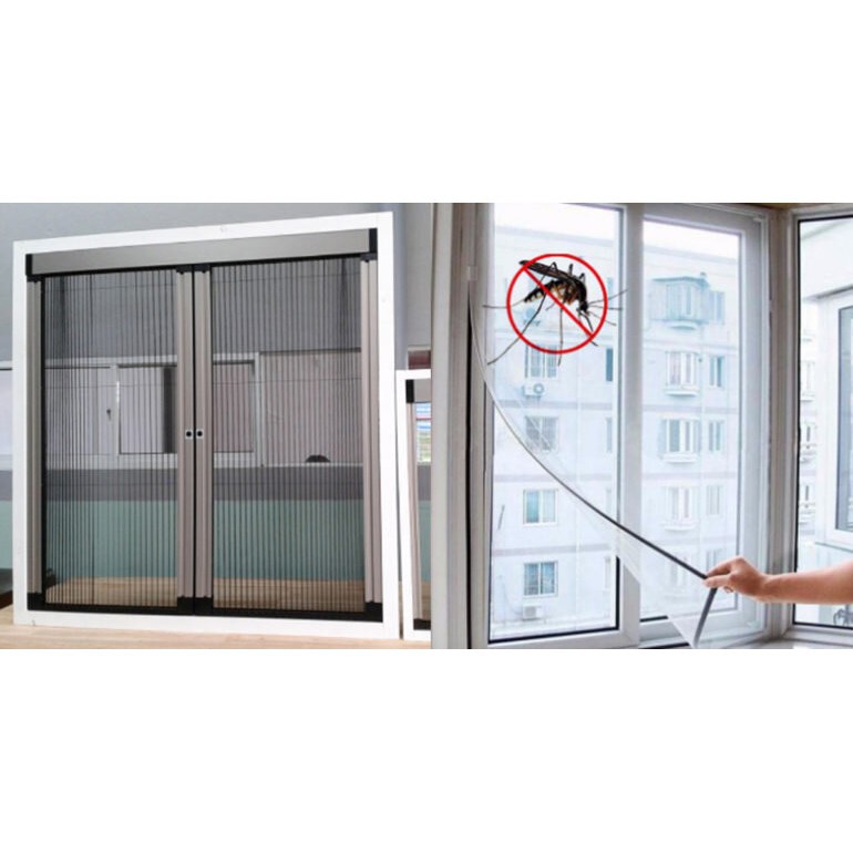【Màn chống muỗi】Gia Dụng 💖FREESHIP💖Lưới rèm dán cửa sổ chống muỗi ruồi bọ côn trùng lọc sạch bụi b