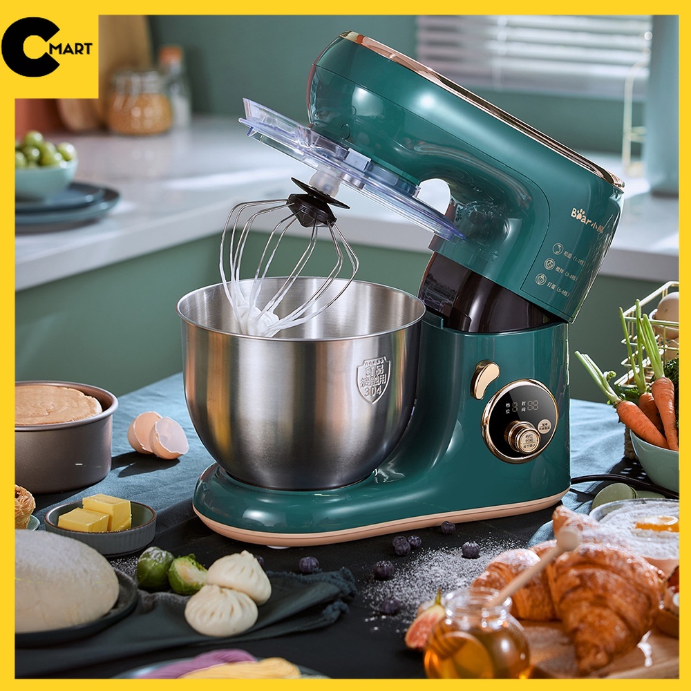 [SẴN] Máy Trộn Bột Nhào Bột Làm Mì Đánh Trứng Đa Năng Tự Động BEAR SJJ-B10W5 [CMART_GIA DỤNG TIỆN ÍCH]