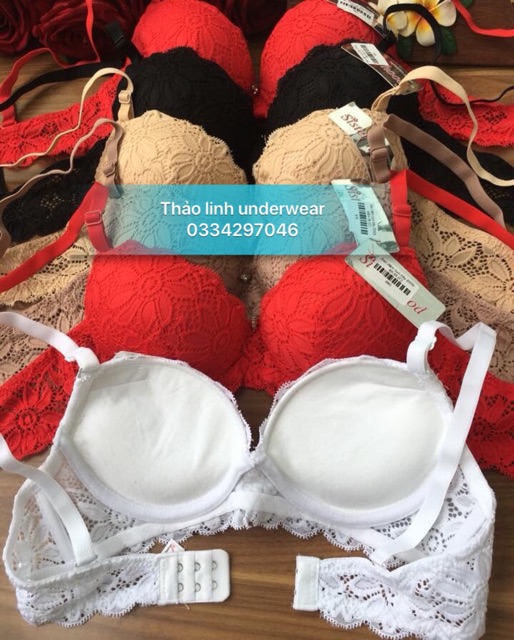 ÁO 7LÓT NỮ THÁI LAN SISTERHOOD 2055 REN CÓ GỌNG, DÀNH CHO NGỰC NHỎ,NGỰC VỪA,NGỰC XỆ,MÀU TRẮNG,ĐEN,KEM,ĐỎ | BigBuy360 - bigbuy360.vn