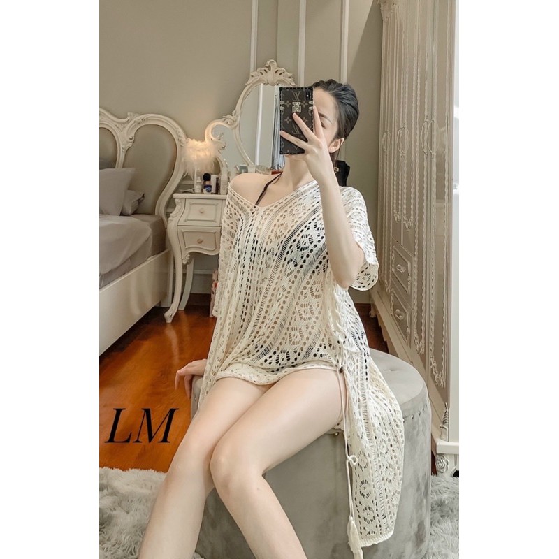 Áo lưới mặc ngoài bikini đi biển cực hot | BigBuy360 - bigbuy360.vn